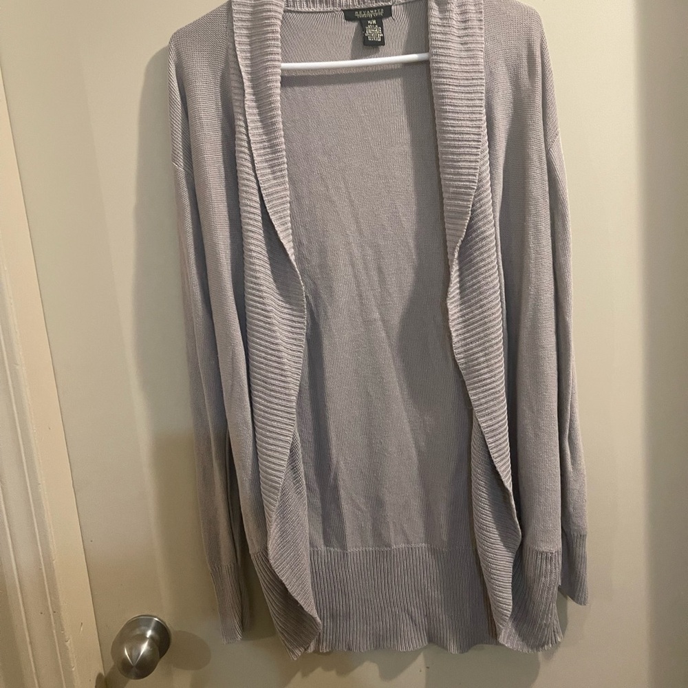 Revamped Women's Light Gray Cardigan